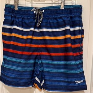 Speedo Multicolor Striped Swim Trunks